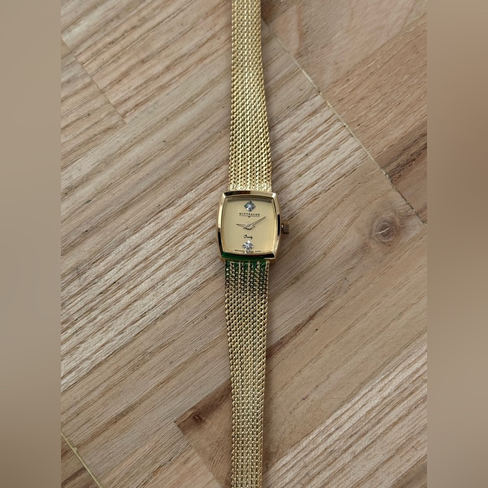 Wittnauer Longines Diamond Rare Vintage Ladies Watch Gold Bracelet Case Dial - Picture 6 of 16